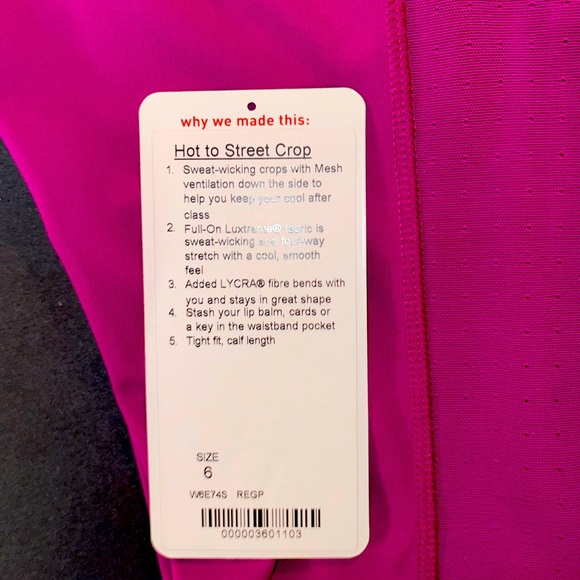 Lululemon Hot to Street Crops - Regal Plum - Picture 6 of 7